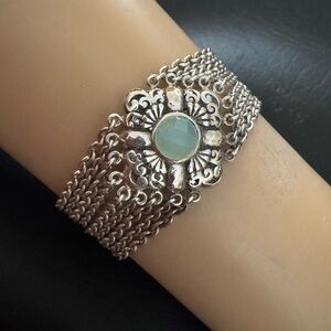 Lois Hill Sterling Silver Chalcedony Bracelet